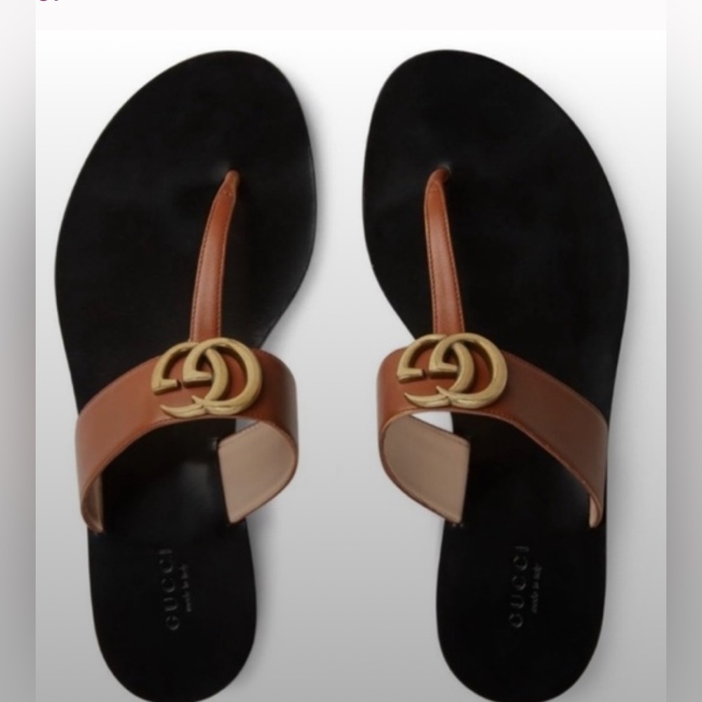Gucci GG t strap sandals 8.5
